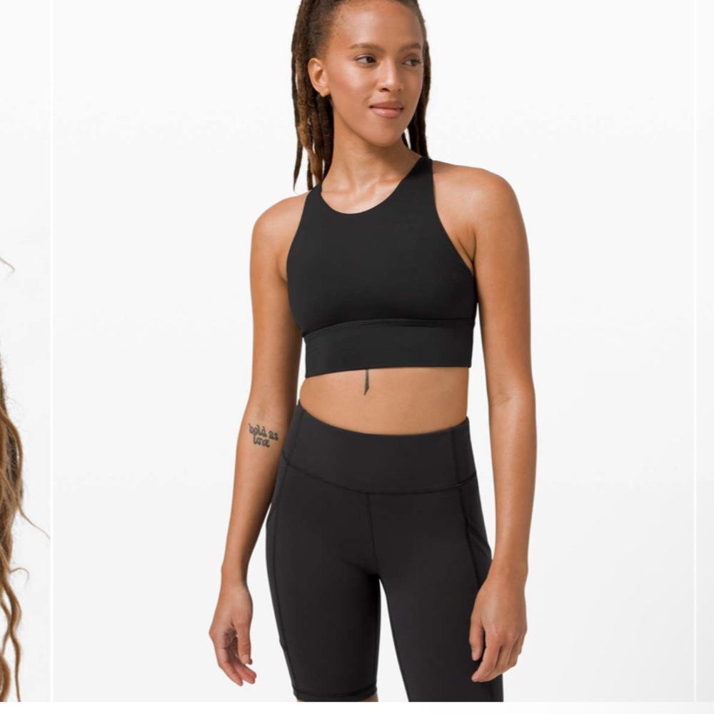 Lululemon Free To Be Bra Wild High Neck *Light Support, A/B Cup - Black - Picture 4 of 11
